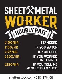 sheet metal fabrication hourly rate|sheet metal worker pay.